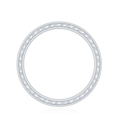 Certified Princess Cut Lab Grown Diamond Eternity Wedding Band