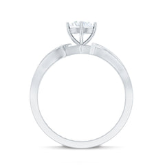 Certified Moissanite Infinity Engagement Ring for Women