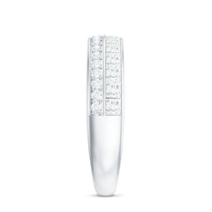 Certified Real Diamond Half Eternity Wedding Band