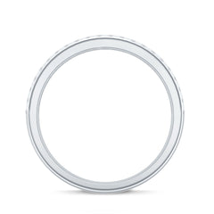 Certified Real Diamond Half Eternity Wedding Band