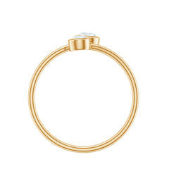 Bezel Set Diamond Toi Et Moi Ring for Promise