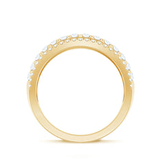 1.5 CT Cubic Zirconia Designer Cocktail Ring in Gold