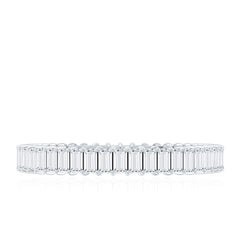 Baguette Cut Diamond Eternity Wedding Band Ring