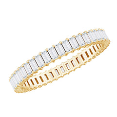 Baguette Cut Diamond Eternity Wedding Band Ring