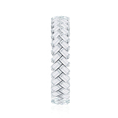 0.75 CT Zircon Braided Eternity Ring