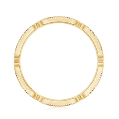 Classic Black Onyx and Diamond Eternity Band Ring