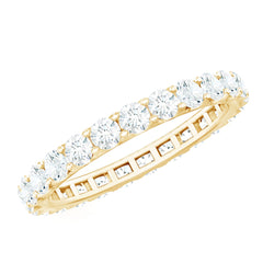 Brilliant Cut Round Moissanite Eternity Anniversary Band