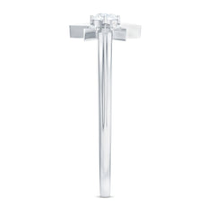 Natural Diamond Starburst Ring for Promise