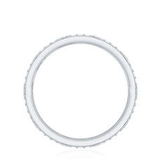Natural Diamond Wide Wedding Band for Women