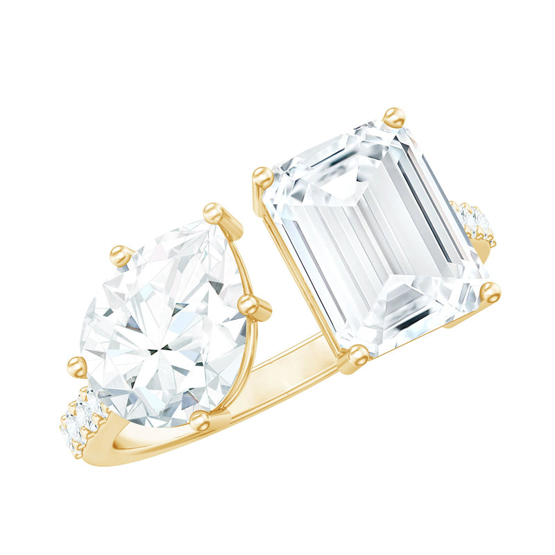 Toi Et Moi Moissanite Engagement Ring for Women
