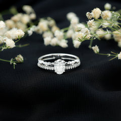 Oval Cut Moissanite Engagement Ring For Women