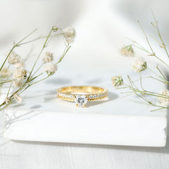 Heart Shape Moissanite Designer Engagement Ring for Women