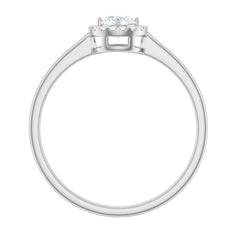 Natural 0.25 Carat Diamond Promise Ring with Certificate