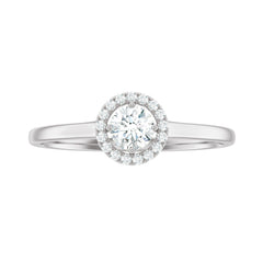 Natural 0.25 Carat Diamond Promise Ring with Certificate