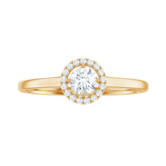 Natural 0.25 Carat Diamond Promise Ring with Certificate