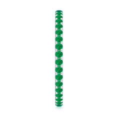 Natural Emerald Eternity Stackable Ring for Women