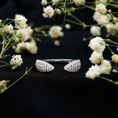 Certified Pave Set Moissanite Ring Enhancer