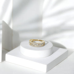 Certified Moissanite Wedding Anniversary Band for Her