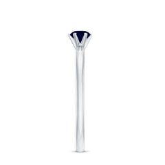 1/4 CT Solitaire Blue Sapphire Promise Ring