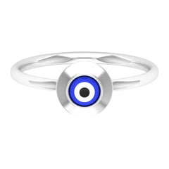 Enamel Evil Eye Promise Ring for Women