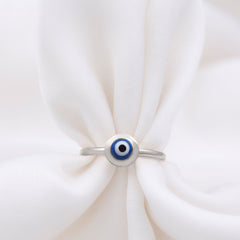 Enamel Evil Eye Promise Ring for Women