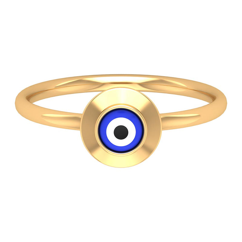 Enamel Evil Eye Promise Ring for Women