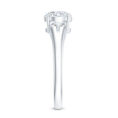 Certified 2 Carat Moissanite Promise Engagement Ring
