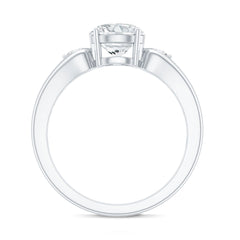 Certified 2 Carat Moissanite Promise Engagement Ring