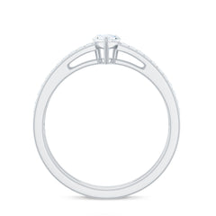 Marquise Cut Moissanite Classic Solitaire Ring