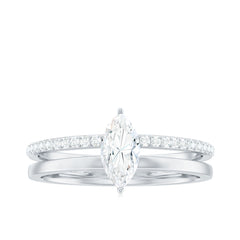 Marquise Cut Moissanite Classic Solitaire Ring