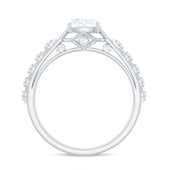 6mm Cushion Cut Certified Moissanite Solitaire Engagement Ring