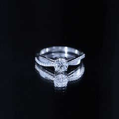 Classic Round Cut Moissanite Solitaire Engagement Ring for Women