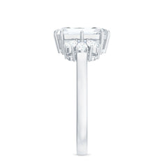 7x9mm Emerald Cut Moissanite Solitaire Engagement Ring For Women