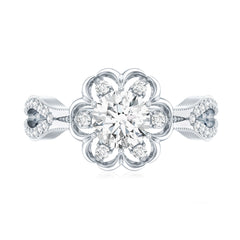Nature Inspired Lab Grown Diamond Engagement Ring
