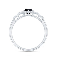 Certified Lab Grown Black Diamond Promise Ring