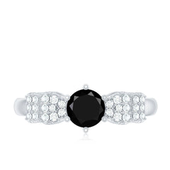 Certified Lab Grown Black Diamond Promise Ring