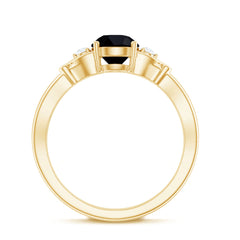 Solitaire Lab Grown Black Diamond Promise Ring