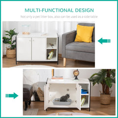 Hidden Cat Litter Box Enclosure