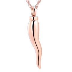 Italian Horn Cremation Necklace