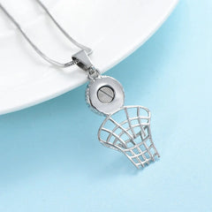 Basketball & Net Cremation Urn Necklace