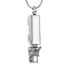 18 Wheeler Semi Truck Urn Necklace