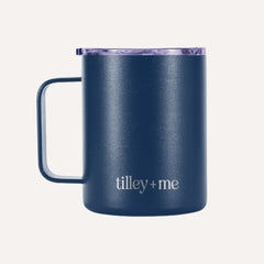 Tilley + Me | Camping Mug Stainless Steel Tumbler – Insulated Hot and Cold Beverage Mug
