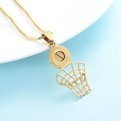 Basketball & Net Cremation Urn Necklace