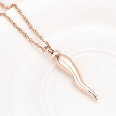 Italian Horn Cremation Necklace