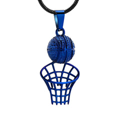 Basketball & Net Cremation Urn Necklace