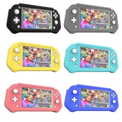 For Nintendo Switch Lite Full Cover Protective Shell TPU Console Case(Pink)