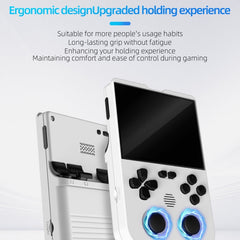 AMPOWN XU10 Handheld Game Console 3.5-Inch IPS Screen Linux System Portable Video Arcade 128G(Purple)