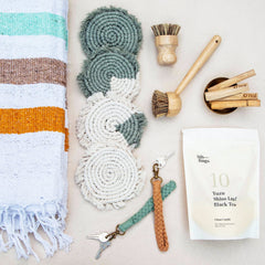 Tilley + Me Handmade Macrame Coasters | Set of 4 Boho Drink Mats