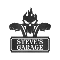 Garage Sign - Custom Metal Sign, Motorcycle Lover Gift, Gift For Father