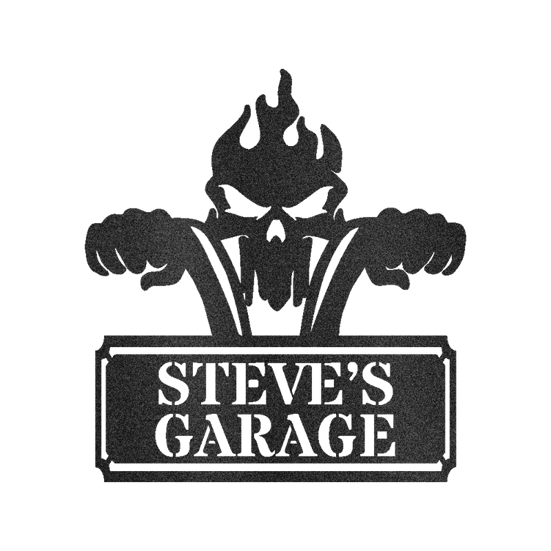 Garage Sign - Custom Metal Sign, Motorcycle Lover Gift, Gift For Father